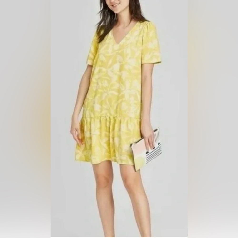 a new day Short Sleeve Floral Dress